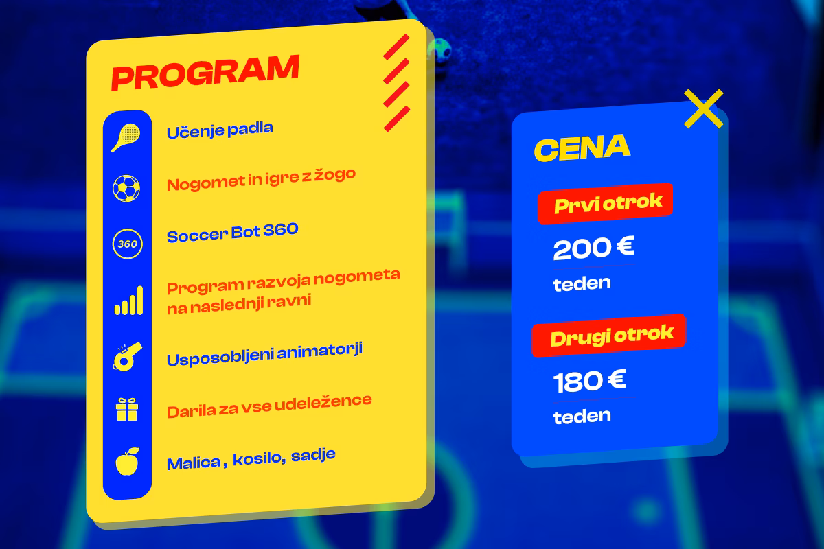Otroški poletni kamp 2026 v Multisport Areni