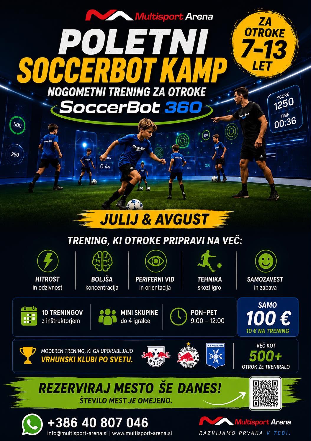 Otroški poletni kamp v Multisport Areni