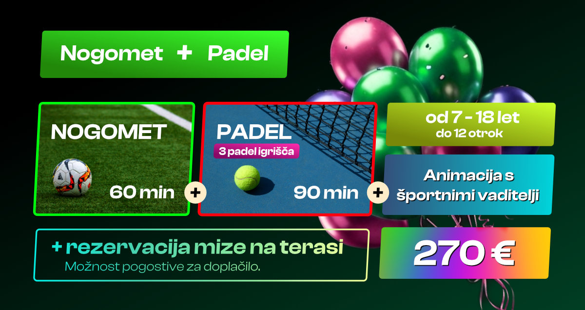 Otroci se zabavajo na športnem praznovanju rojstnega dne